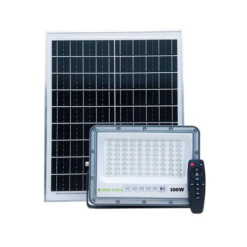 Đèn Pha 100W Năng Lượng Mặt Trời JIDI-VINA Led 5054 Siêu Sáng Góc Rộng JD 7100VN MONO