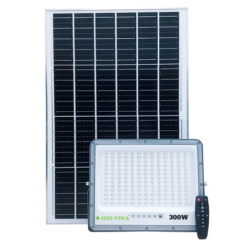 Đèn Pha 300W Năng Lượng Mặt Trời JIDI-VINA Led 5054 Siêu Sáng Góc Rộng JD 7300VN MONO