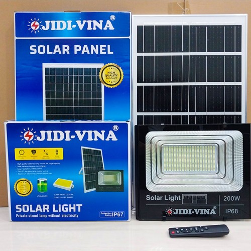 Đèn 200W Năng Lượng Mặt Trời JD 200W MONO JIDI-VINA