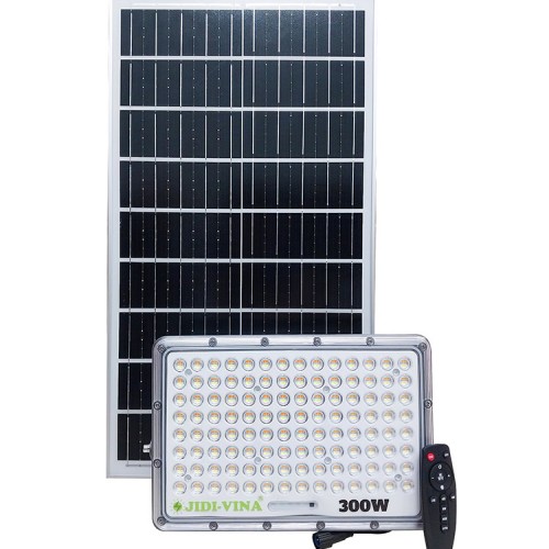 Đèn 300W Năng Lượng Mặt Trời JD-9300VN 3 Chế Độ Màu Tấm Pin Mono JIDI-VINA