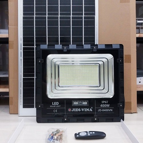 Đèn 400W Năng Lượng Mặt Trời JD-8400VN Tấm Pin Mono JIDI-VINA