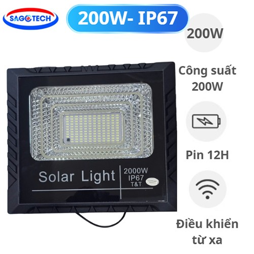 Đèn năng lượng mặt trời 200W Mni giá rẻ